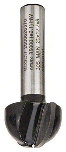 Bosch Professional Accessories 2608628370 Cove cutter 8 mm, R1 10 mm, D 20 mm, L 12.7 mm, G 46 mm L 10 mm Ø 20 mm