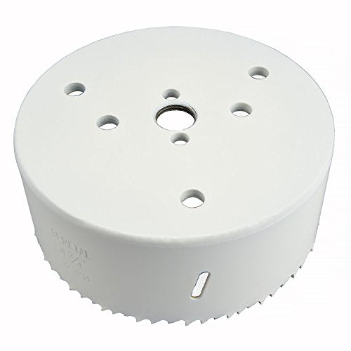 MaxTool 5-3/4" Bi-Metal Hole Saw 146mm Cobalt High Speed Steel M42 Bimetal Holesaw with 1.5" Deep 5/8-18 Thread for Metal Wood Plastic; BM42W44R548