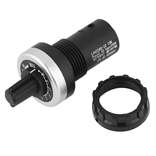 10k Potentiometer, Rotary Potentiometer Switch LA42DWQ 10K, Potentiometer Panel Mount VSD/VFD for Variable Speed Drive Invert