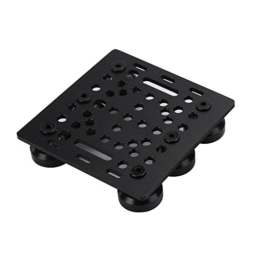 1-Pack Assembled 2040 V Gantry Plate Kit with 6pcs V Solid POM Wheels Only Compatible with 2040 4040 Series V Slot Aluminum Extrusion Profiles Linear Rail 3D Printer CNC Machine