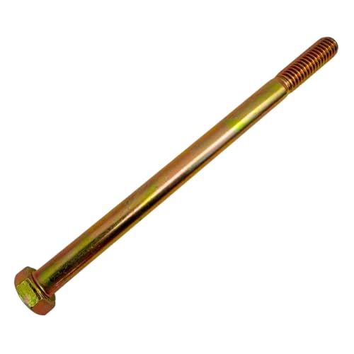 3/8"-16 x 5-1/2" Grade 8 Bolts (10-Pack) – Heavy-Duty Hex Bolts Includes Flat Washers & Nylon Lock Nuts – High-Strength SAE Anti-Vibration 5.5" Coarse Bolts for Automotive, Machinery & Construction 3/8" x 5-1/2" Nylon Lock Nut 10