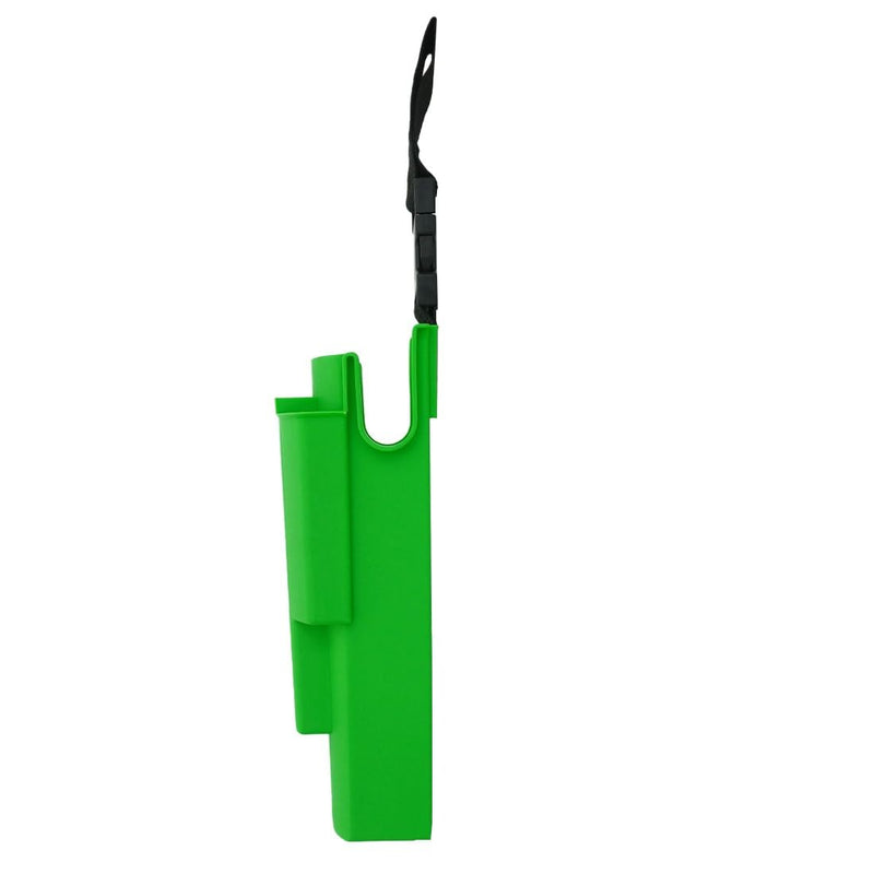 Xero Window Cleaning Holster- Detachable Side Bucket on a Belt Squeegee Holder and Tool Belt -Green Neon Green