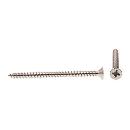 Prime-Line 9017631 Sheet Metal Screws, Self-Tapping, Flat Head, Phillips Drive, #12 X 3 (100 Pack)