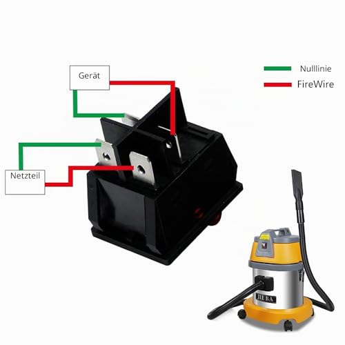 4pcs ON-OFF/ON-OFF Rocker Switch Illuminated On/Off Rocker Switch with Waterproof Cover DPDT 4 End Points 16A 250VAC red