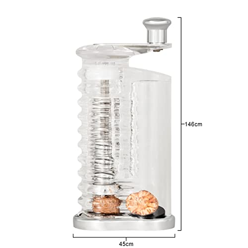 Cole & Mason Wallis Nutmeg Grinder Durable Acrylic Spice Mill 14.5cm A one size