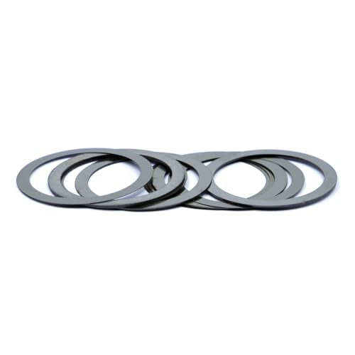 StarPal M42 Stainless Steel Flange Gasket Set, 0.1/0.15/0.2/0.3/0.4/0.5/0.6/0.8/1mm Thick Washers, 9 Pieces Total Astrophotography Accessory