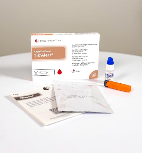 Tik Alert Tick Quick Test Pack of 2 - Self Test for Early Detection of Lyme Disease from Infected Tick Bites Self Test for Home