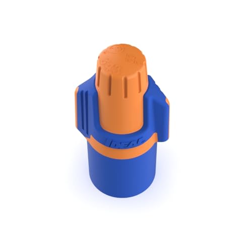 Ideal Electrical Twister Proflex Mini (30-643J) Orange/Blue Wire Connector, Jar of 500 — Compact Twist-On Wire Nuts for 22 to 12 AWG with Comfort SureGrip and Flexible Skirt Blue/Orange