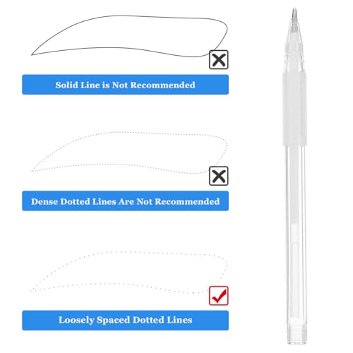 Healeved Eyebrow Mapping Pen White for Precise Marking of Eyebrow Lines Manual 15.00 cm for Professional Eyebrow Tattoos and Skin Marking 1 pc. (pack of 1)