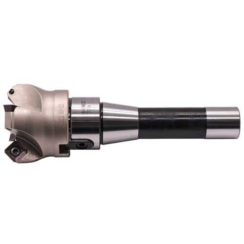 R8 Arbor, 1.97"/50mm Cutting Dia KM12 50-22-4T Face Mill Shell Cutter Set KM12-50-22-4T