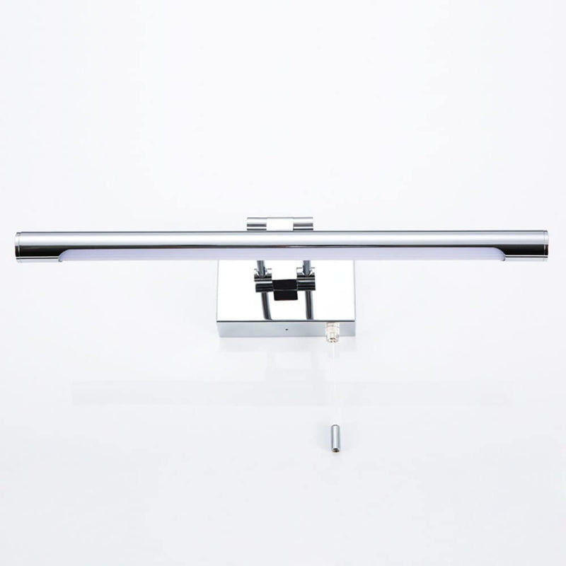 Bar LED Modern Bathroom Vanity Light 5W - Bathroom Lighting Fixture Over Mirror Lamp Chrome Finished Wall Sconces Make Up Vanity Light Fixtures with Pull Chain Switch On/Off, 13.77" 6000K