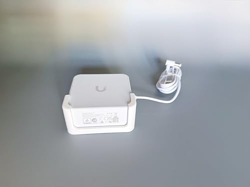 Power Supply Holder for Ubiquiti UniFi Cloud Gateway Fiber (UCG-Fiber/UXG-Fiber) - Wall Mount & Table Base Includes Fixings Holder power supply