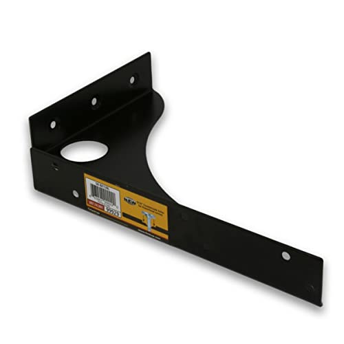 FastCap Black SpeedBrace, 8"x12" with 1000 lbs Load Capacity - Great for Fixed Height Shelves, Countertops/Desks, Workstations - Round Hole Design - 99929