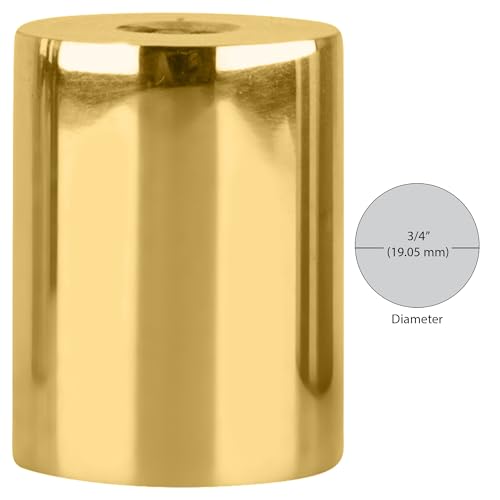 C.R. Laurence S0B341BR CRL Brass 3/4" Diameter by 1" Long Standoff Base