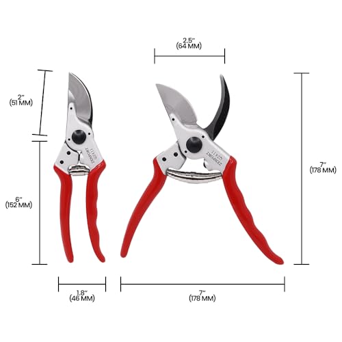 QZ411 Narrow Pruner and HJ260 Leather Pruner Sheath