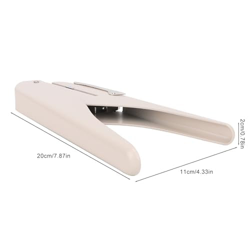 Hole Puncher, Handheld Single Hole Punch with mushroom hole and positioning ruler, Compact Office Supply Page Punching Machine with 6 Sheet Capacity for Home School Business Use pink