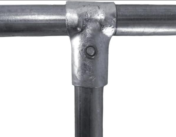 Fence T Clamp Galvanized Steel End Rail Clamps 1-3/8" x 1-3/8" (Set of 12) Set of 12