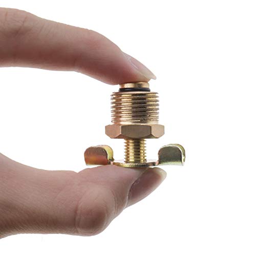 2Pcs Drain Cock for Hotdog Air Compressor Exhaust Bleed Rotating Control BSP Thread -Brass(3/8 Bsp)