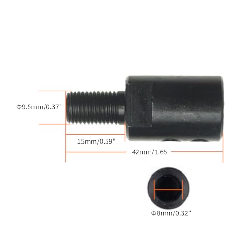 CHANCS 3/8-24UNF Threaded Connecting Rod Inner Diameter 8mm Miniature Chuck Accessories 8 mm