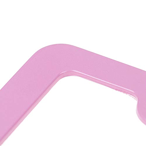 Pink License Plate Frame, 2 PCS License Plate Holder, Universal American Auto License Plate Frame Rust-Proof, Rattle-Proof, Weather-Proof