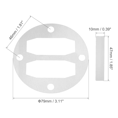 PATIKIL Head Gasket Kit Reed Valve Replacement, 2 Sets Central Pneumatic Air Compressor Parts