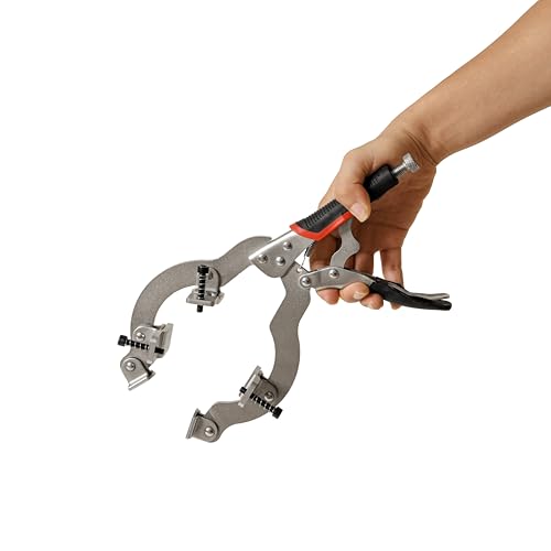 Xiao & Dao Pro Locking C-Clamp,Pipe and Tube Clamp With 3 Pads,2 to 4 in,Steel Pipe Alignment Tool 13'' (1-pack) (1) 1