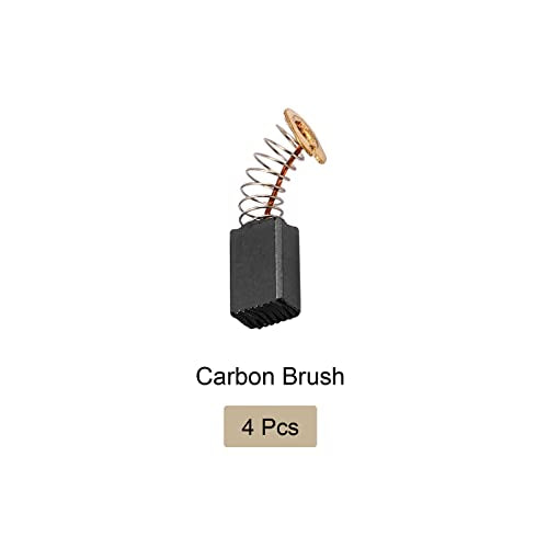 Carbon Brushes 13mm x 9mm x 6mm Black Gold Tone Pack of 2 | For power motor