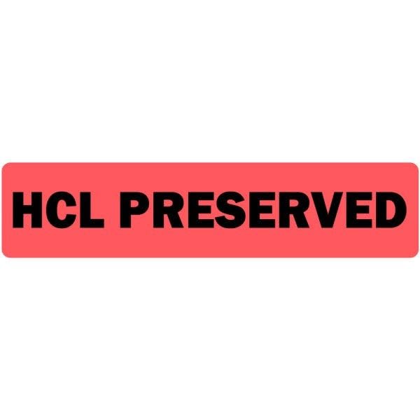 HCL Preserved Medical Labels