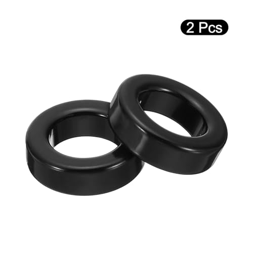 QUARKZMAN Toroid Core 23 x 36 x 13 mm Iron Ferrite Chokes Ring Power Toroidal Transformer Stabilisation Signal Transmission Resistance Electromagnetic Interference Black Pack of 2 23x36x13mm