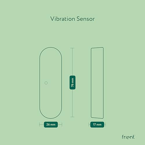 frient Vibration Sensor - Zigbee 3.0 Tilt & Temperature Sensor, White
