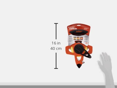 Crescent Lufkin 1/2" x 50' Hi-Viz Orange Fiberglass Tape Measure - FE050 15.2 m SAE Long Tape