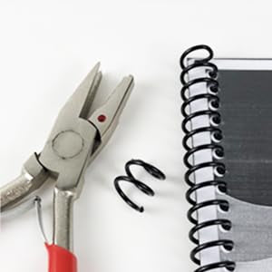 Binditek 1 Pack Heavy Duty Handheld Coil Crimpers, Cutting and Crimping Tool for Plastic Spiral Binding Spines, for Students and Coworkers