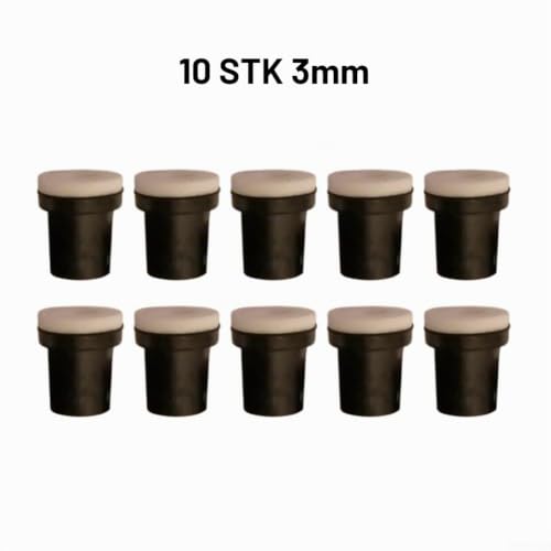 Plastic Ceramic Jet Nozzle Tips Replacement Sandblasting Nozzles Grinder Sandblasting Machine for Sandblasting Tools 2/2.5/3mm Diameter (3mm) 3 mm