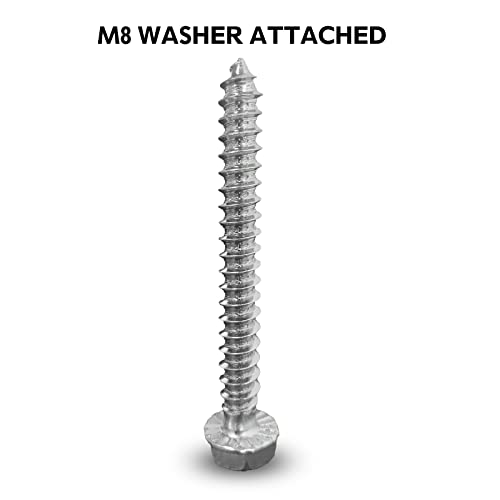Mounting Dream Lag Bolt Kit for TV Mount Comes with M8 Lag Bolt for Wood Stud, Fischer Anchors for Concrete Wall, Includes Allen Key and Bubble Level M8 Lag Bolt Kit