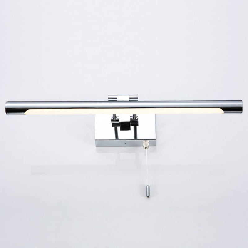 Bar LED Modern Bathroom Vanity Light 5W - Bathroom Lighting Fixture Over Mirror Lamp Chrome Finished Wall Sconces Make Up Vanity Light Fixtures with Pull Chain Switch On/Off, 13.77" 6000K