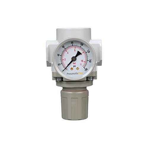 PneumaticPlus SAR400-N06BG Compressed Air Pressure Regulator, 3/4" NPT
