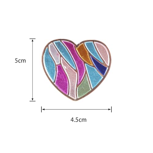 Ticha Magnetic Needle Holder, Heart-Shaped Magnetic Needle Holder, Magnetic Cross Stitch Accessory for Cross Stitch Embroidery, Embroidery and Sewing Enthusiasts – Gift Idea (Heart)