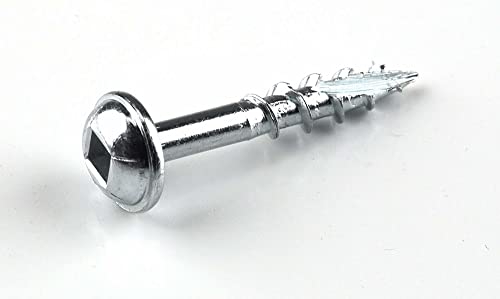 Kreg Zinc Pocket-Hole Screws - SML-C1-500 - 1 Inch - Coarse Thread - Maxi-Loc Head - Indoor - 500 Count