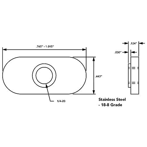 8020, 3675, 10 Series Stainless Steel SS 1/4-20 Centered Slide in Economy T Nuts Hardware Nuts for 10 Series Aluminum Extrusions (25 Pack) 25 Pack