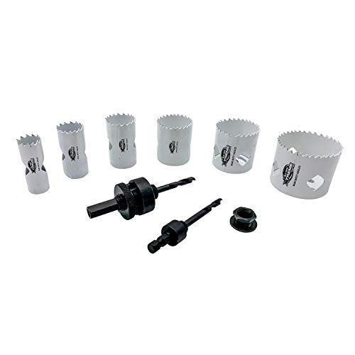Disston E0212167 Boxed Blu-Mol Xtreme Bi-Metal Hole Saw Kits, 9-Piece Electrician's Kit
