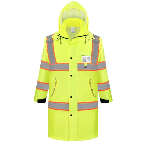 TICONN 16in Tool Bag with Soft Bottom+ Reflective Rain Coat (L)