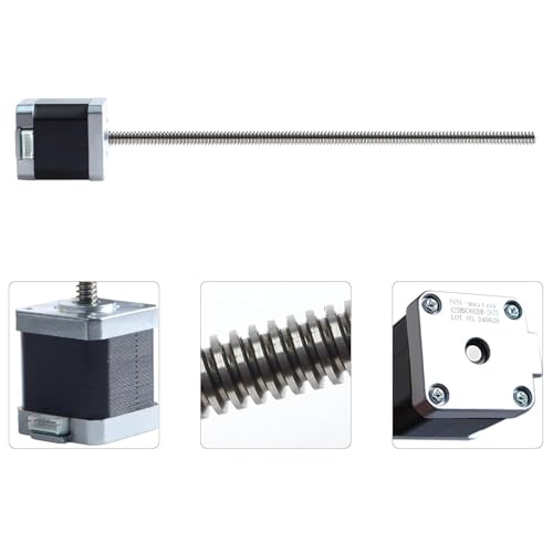 Anycubi Photn Mono 4K Motor Replacement - 42-48mm Stepper Motor with Lead Screw 265mm/10.4inch: 1.5A 2 Phase 3.45V 1.8° Step Angle T8 Lead Screw for Z Axis Resin 3D Printer Accessories