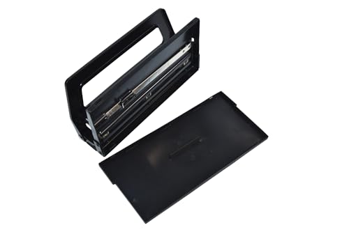 School Smart Black Steel Heavy-Duty 3 or 2-Hole Punch - 038174
