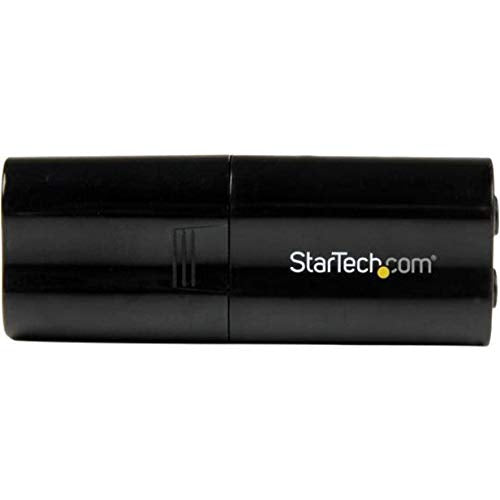 StarTech.com USB Sound Card - 3.5mm Audio Adapter - External Sound Card - Black - External Sound Card, TAA (ICUSBAUDIOB)