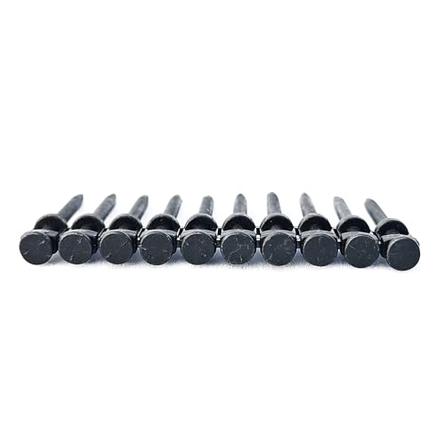 1" Collated Concrete Nails, .115" Shank Black Drive Pins,1000pcs/pack 100 1"