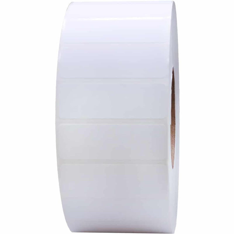 Thermal Transfer Perforated White Labels, 3x1 Inch, 3 Inch Core, 5500 Count