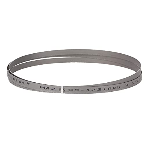 Imachinist 93-1/2" Long, 1/2" Wide, 0.025" Thick, 14TPI Bi-Metal Bandsaw Blade for Cutting Soft Metal and Stainless Steel SS