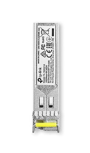 TP-Link TL-SM321A 1G Mini-GBIC Single-Mode Transceiver Module, 1000Base-BX WDM Bi-Directional SFP Module, LC Port, TX: 1550nm RX: 1310nm (Pack of 2) Pack of 2
