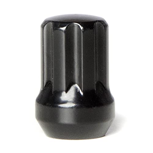 Circuit Performance Spline Drive Tuner Acorn Lug Nuts Black 14x1.5 Forged Steel (24pc + Tool) Compatible with Dodge Challenger Charger
