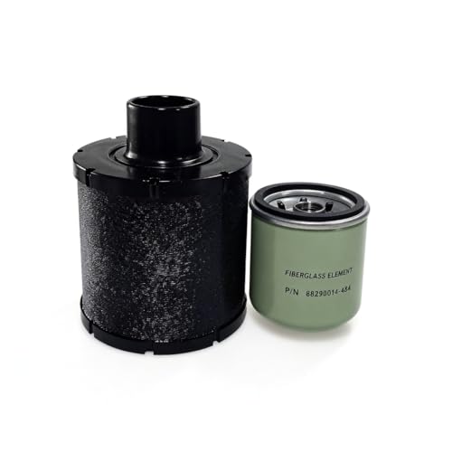 Filter Kit (88290014-484 Oil Filter + 88290014-486 Air Filter) Maintenance Kit, Fits for Air Compressor Replacement Filter Part